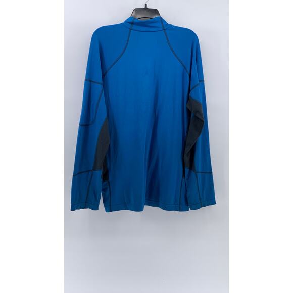 COLUMBIA Men's Blue Omni-Heat Thermal Comfort Half-Zip Pullover Sweater SZ L - Picture 2 of 11